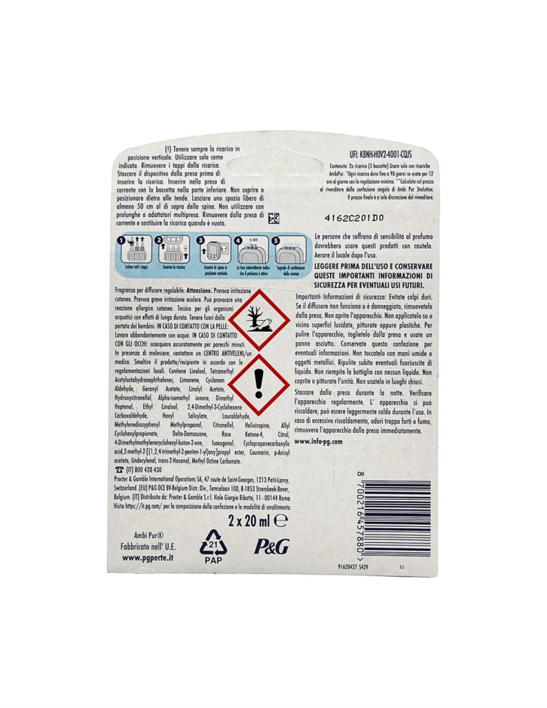 AMBI PUR RICARICHE PER DIFFUSORE ELETTRICO 3VOLUTION FRAGRANZA ORO E FIORI DI VANIGLIA