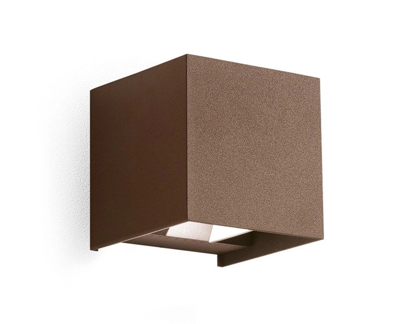 Applique Esterna GES1022 2x5W LED CCT Selezionabile 3000K/4000K/5500K IP65 Marrone - Gealuce