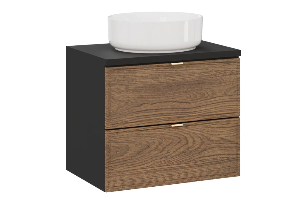 Set mobili bagno 60 cm con piano e lavabo da appoggio Maja Talia Casella 60 x 1401 x 46 cm