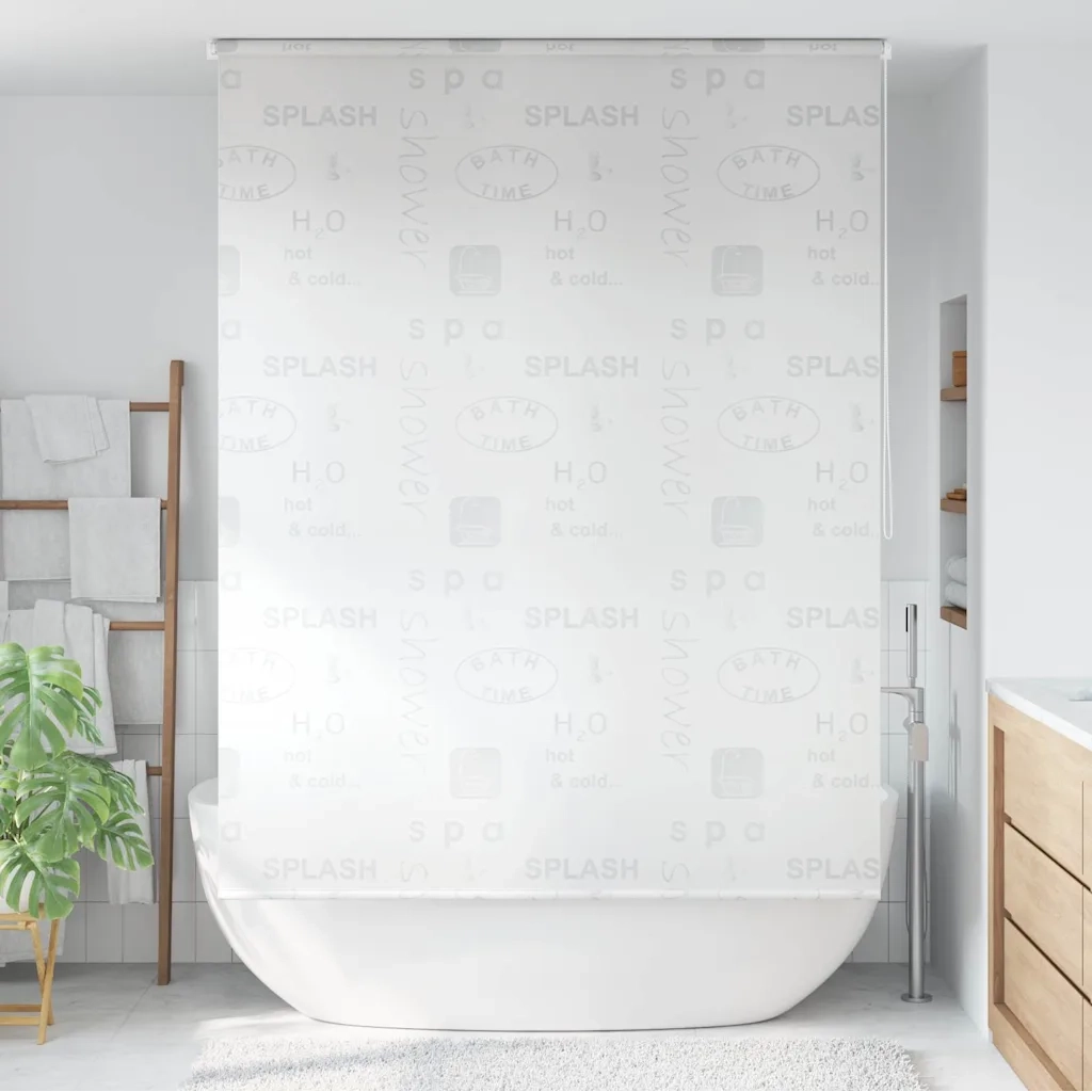 Tenda a Rullo per Doccia 140x240 cm Schizzi 142874