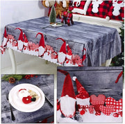 Tavolo da Natale in plastica, multifunzionale, 150x180 cm, resistente ai graffi e facile da pulire.
