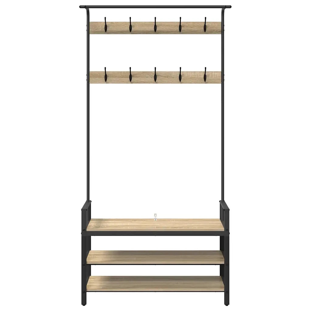 Appendiabiti Rovere Sonoma 95 x 34 x 184 cm Legno multistrato 879960