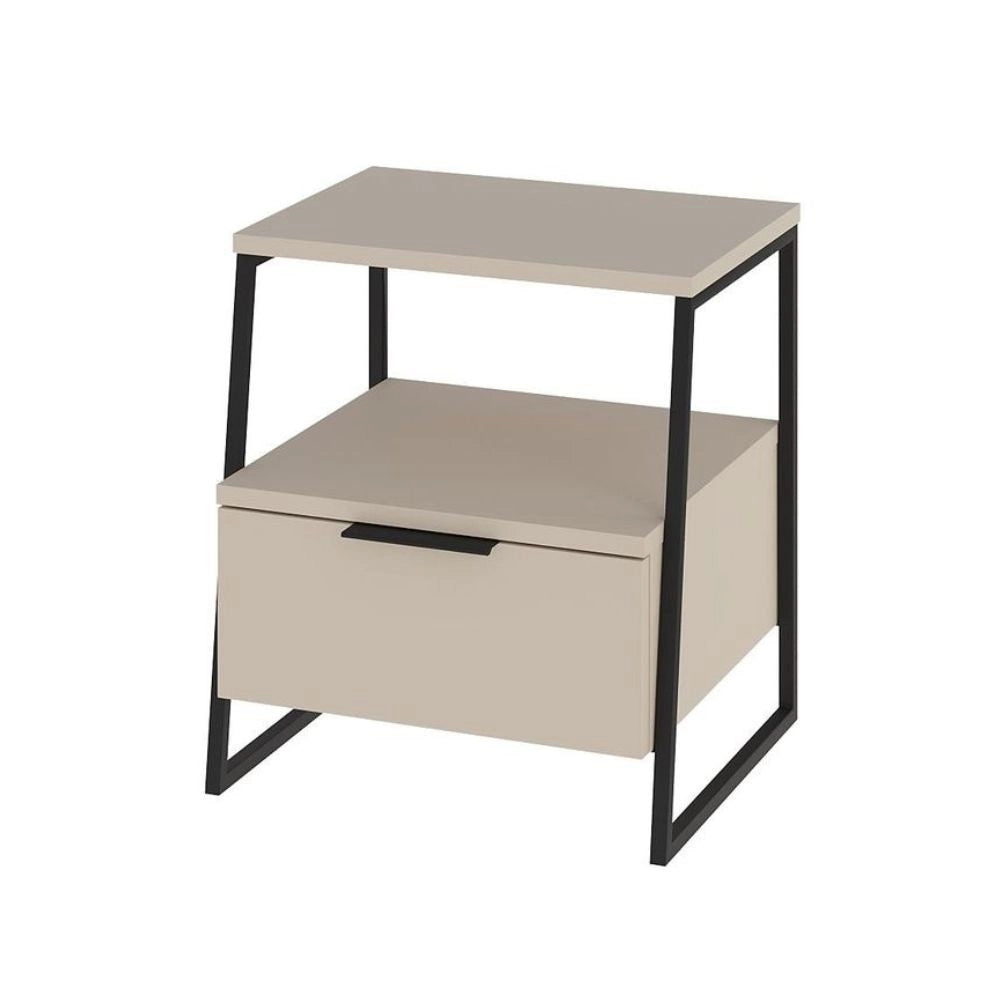 Comodino cashmere Pal 45x41x50 cm – Stile Moderno e Funzionalità in un Design Raffinato