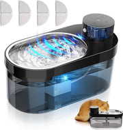 Fonte d'acqua automatica per gatti 4 l con sensore di movimento - Fonte d'acqua ricaricabile per gatti - Molto silenziosa 

Modello: WF-4000
Capacità: 4 l
Alimentazione: Ricarica tramite cavo USB
Sensore di movimento: Sì