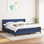 Giroletto a Molle con Materasso Blu 160x200 cm in Tessuto cod mxl 33992