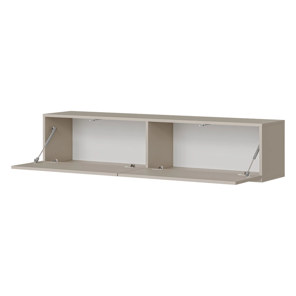 Mocogno, Mobile Porta tv un Ripiano, 144x32x32h cm Beige