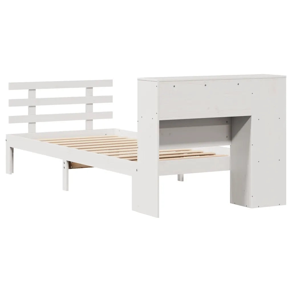 Letto con Libreria senza Materasso 75x190 cm in Legno Pino 3322730