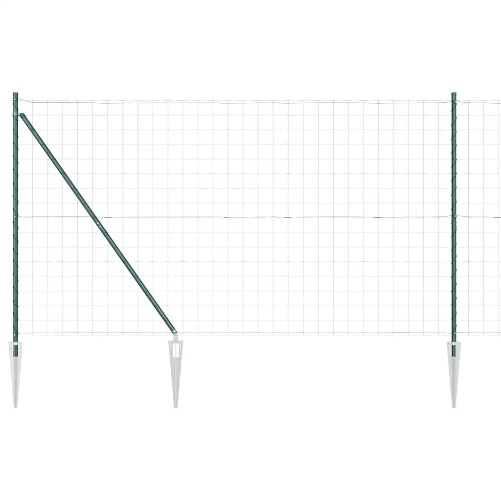Recinzione con Posto Verde 1,5 x 10 m Acciaio