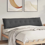 Cuscino per Schiena Grigio scuro 200 x 50 cm Tessuto in Cords