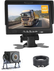 Kit di retrovisore per camioncini - 7" Monitor con sensore LED, impermeabile e visione notturna