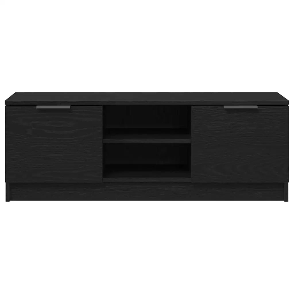 Mobile TV Rovere Nero 102 x 32 x 35.5 cm Legno multistrato 862747