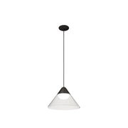 Lampada a Sospensione LED Ark Beneito & Faure 6W 3000K 90º Nero/Grigio, Design Conico per Interni - Illuminazione Elegante