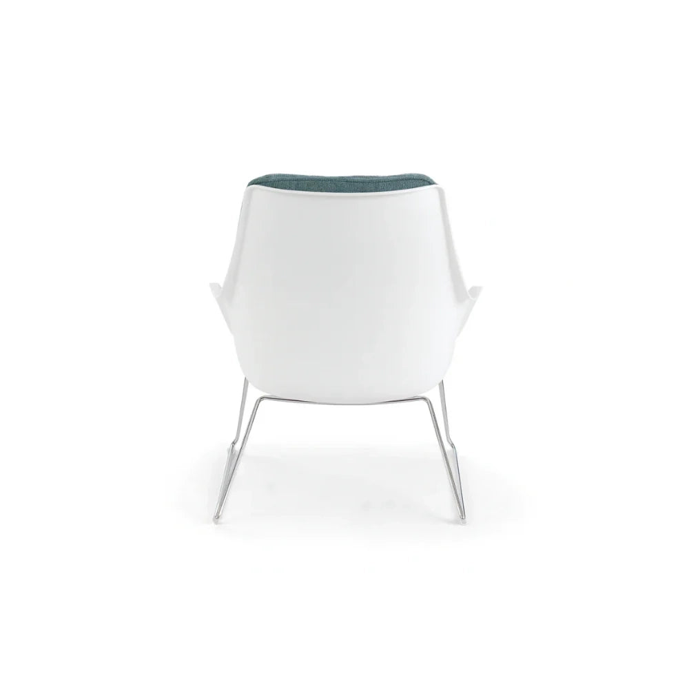 Cocoon, Set di 2 Poltroncine in polipropilene Acquamarina (L. P. H. 74 x 85 x 86) | Duzzle