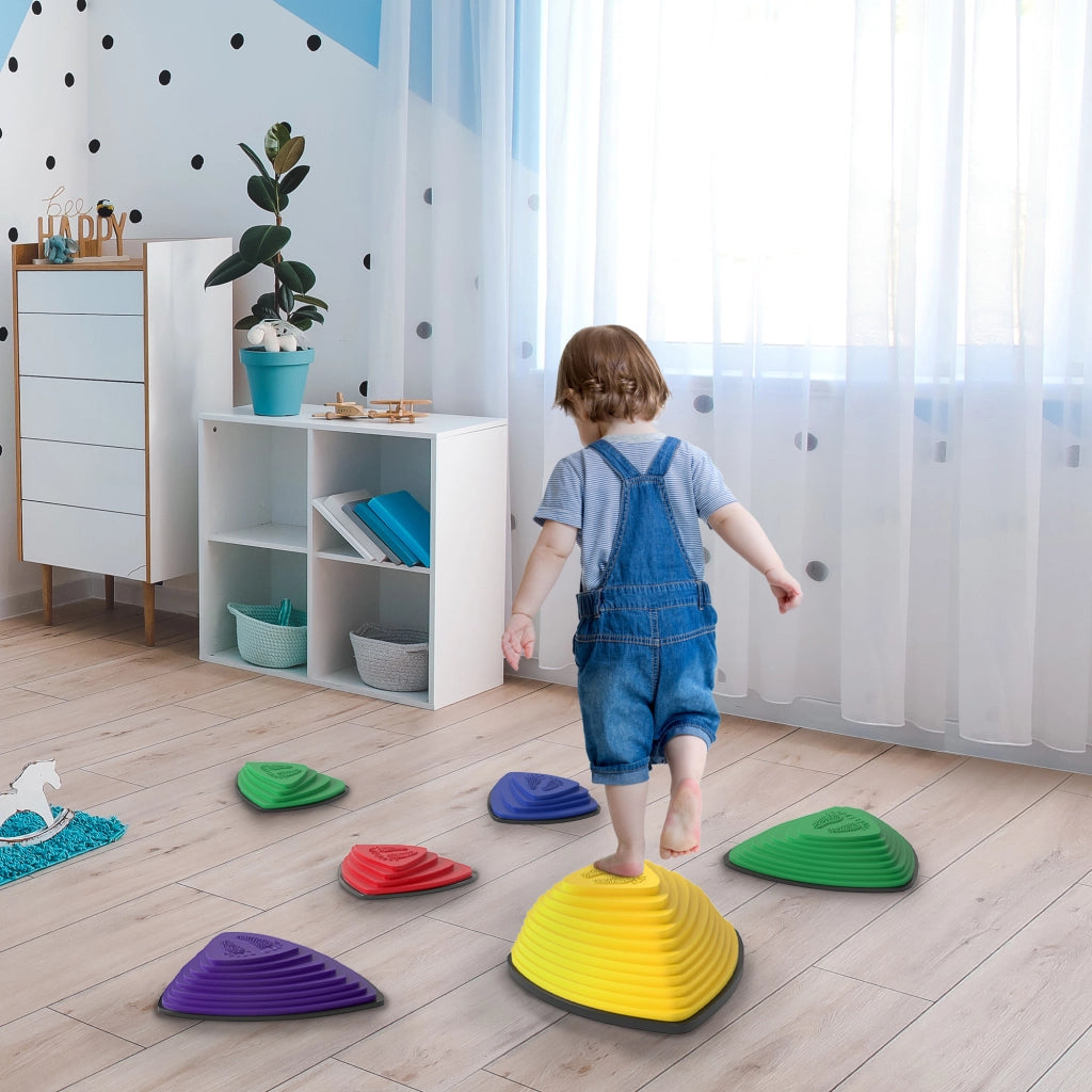 Set di 6 pietre per sentieri ¨C zephmum ¨C multicolore, antiscivolo, per esterno e interno, impilabili