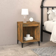 Comodino-Tavolino da notte Rovere Fumo 40x35x50 cm 954885