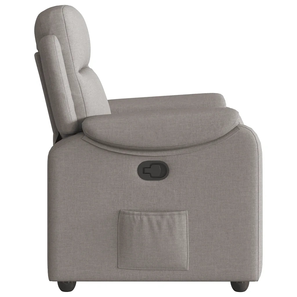 Poltrona Reclinabile in Tessuto Tortora 4015687