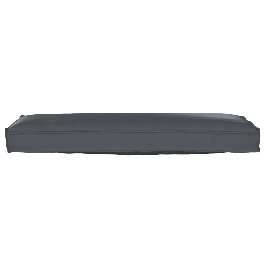 Cuscino per Panchina Antracite 120x40x8 cm Tessuto Oxford