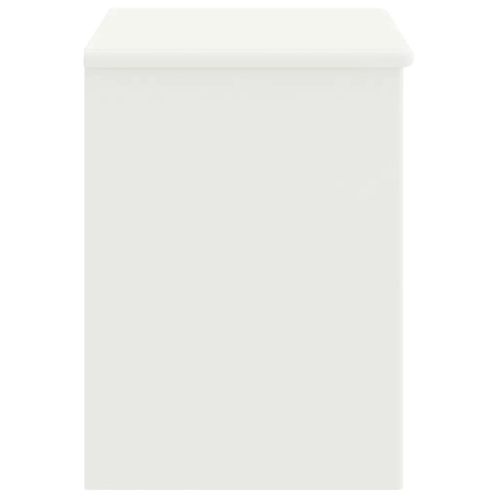 Comodino Bianco 35x30x40 cm in Legno Massello di Pino cod mxl 30409
