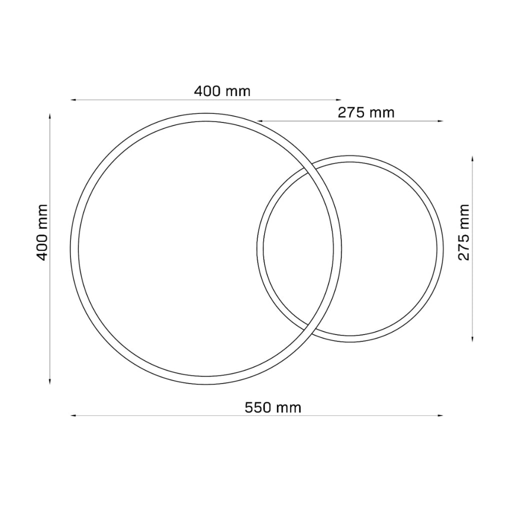 Plafoniera LED ad anello ROMAN oro 40W 4000K Polux