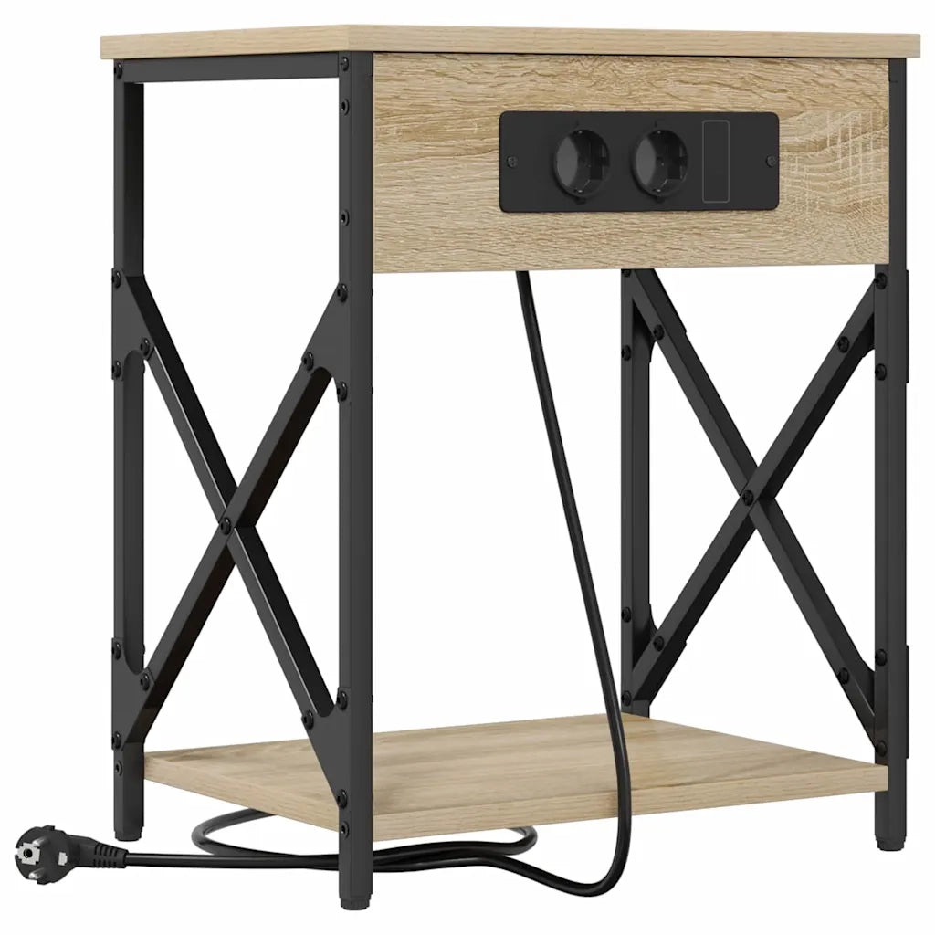 Set di 2 Comodini | Armadio da Notte | Mobiletto da notte Rovere Sonoma 41 x 31 x 51 cm