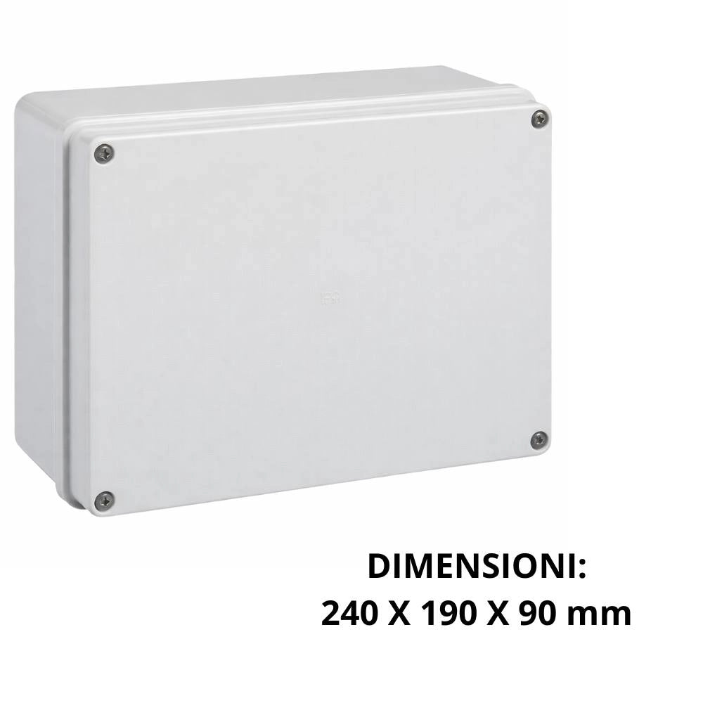 Cassetta di derivazione stagna marlanvil 010.pl per installazioni elettriche 240x190x90mm