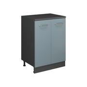 Mobile per mansarda Rion Grigio-blu/Antracite 60 x 83.8 cm senza inclinazione con 2 ante Vicco