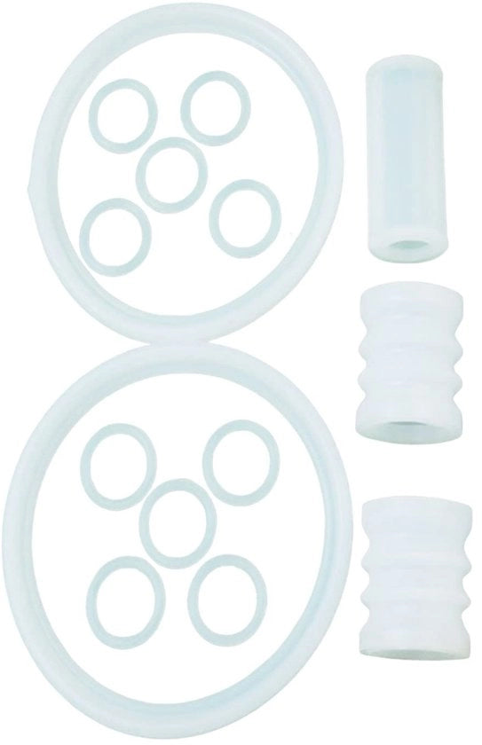 Set di anelli di sigillatura - 10x anelli O piccoli - 2x anelli O grandi - Qualità alimentare duratura - Adatto per macchine per ghiaccio - Pezzo di ricambio - Anello O
