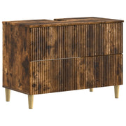 Armadio per Lavabo da Bagno ARNHEM Rovere Fumo 82 x 41 x 59 cm 896580