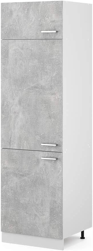 Armadio frigorifero R-Line, Calcestruzzo, 60 cm, per la libera combinazione all'interno di sistemi cucina modulari
