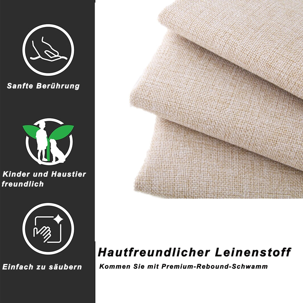 OKWISH Letto Contenitore 180×200 cm, Letto Matrimoniale con Contenitore Idraulico, Testiera Regolabile e Convertibile, senza Materasso, Beige