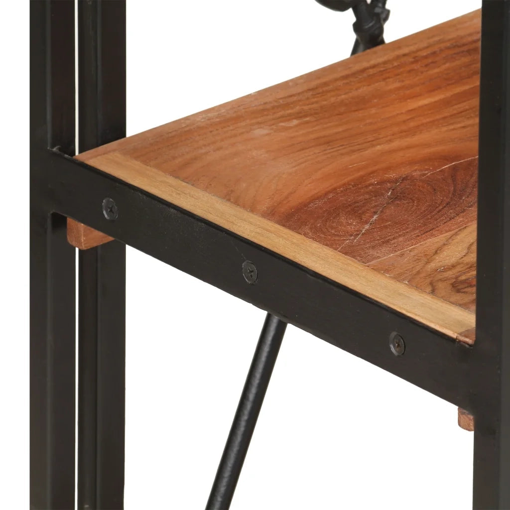 Libreria a 3 Ripiani 60x30x80 cm in Legno Massello di Acacia 320613