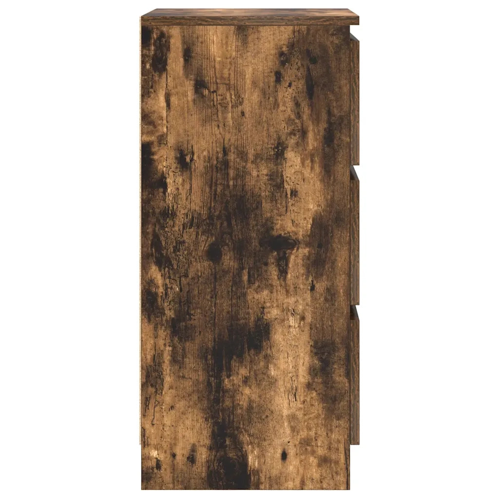 vidaXL Credenza Rovere Fumo 37,5x35x76 cm in Legno Multistrato