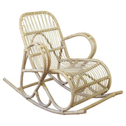 Poltrona dondolo da giardino in bamboo - IGNATIUS