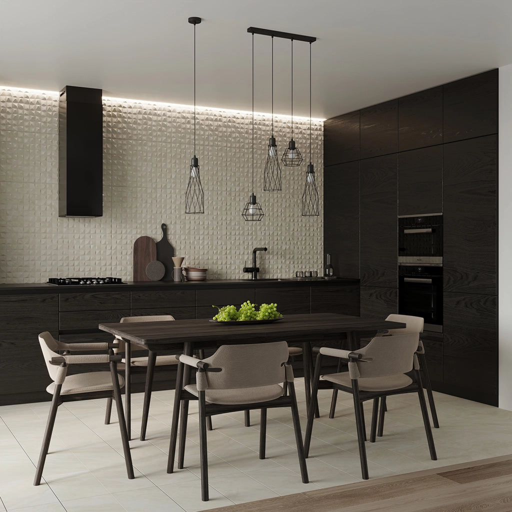 Applique industriale nera in metallo con interruttore E14