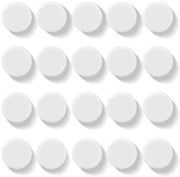 20 pezzi di magneti forti per lavagne e whiteboard | Magnetici decorativi rotondi per frigorifero | Set di magneti per scuola, ufficio e casa | Magnetici mini con presa forte per lavagne, foto e piatti (bianchi)