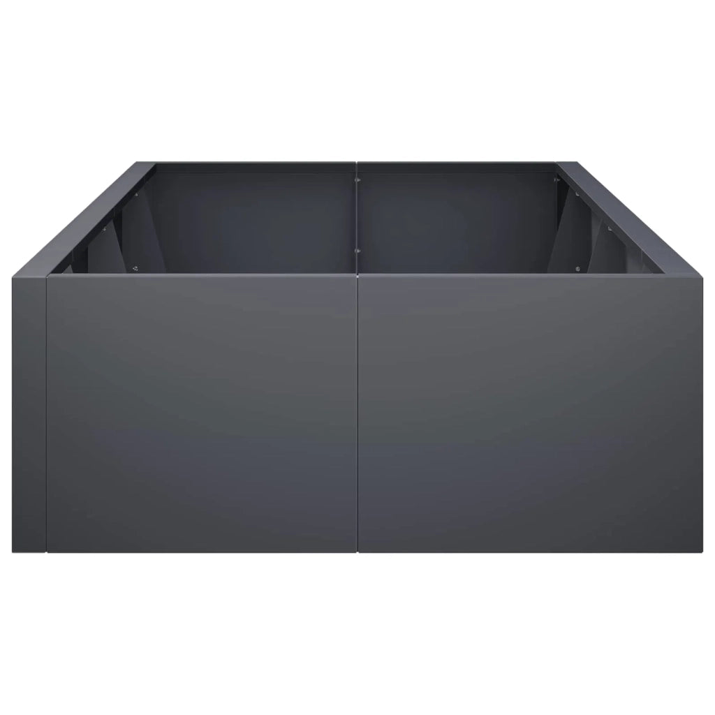 Muro di contenimento 8 pz 300 x 100 x 50 cm Acciaio Antracite 3449256