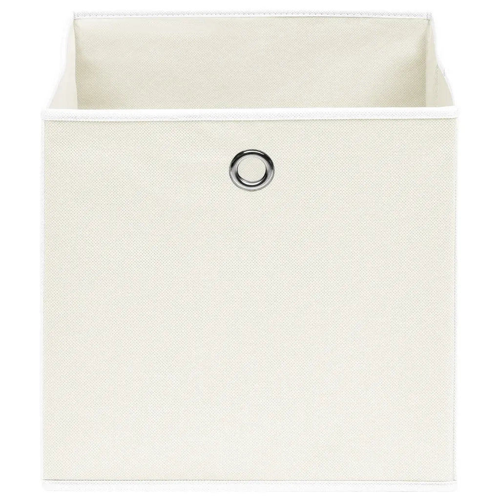 Scatole 4 pz Bianche 32x32x32 cm in Tessuto cod mxl 51226