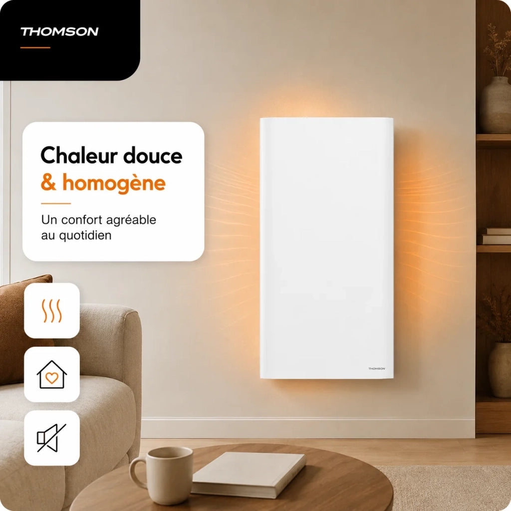 Radiatore elettrico in ghisa Wi-Fi Thomson NEMEA 1000W