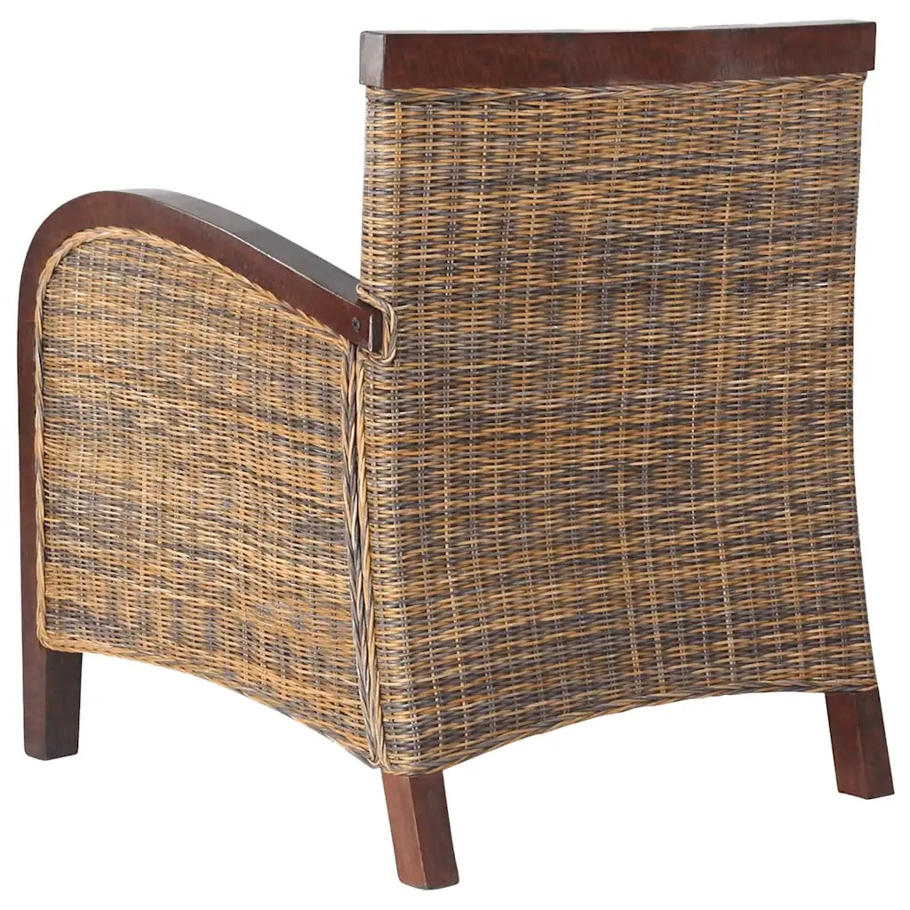 Poltrona in Rattan Intrecciato a Mano