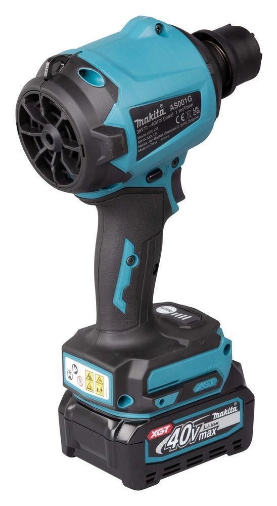 Makita AS001GZ soffiatore di foglie cordless Nero, Blu 40 V