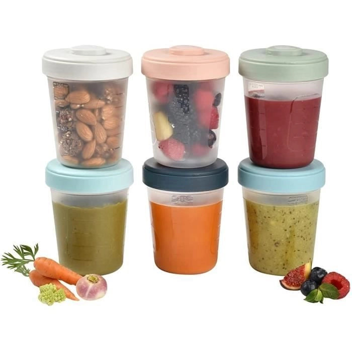 BEABA Set 2a età 6 porzioni clip - (6x250ml)