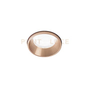 THESSALY faretto da Incasso 1 Luce Bordo Raso rame spazzolato IP54 attacco GU10 d.6cm