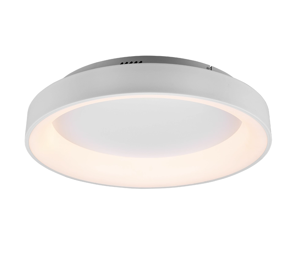 Plafoniera Led Interno Moderna Dimmer Bianco Opaco Telecomando Girona GD Trio