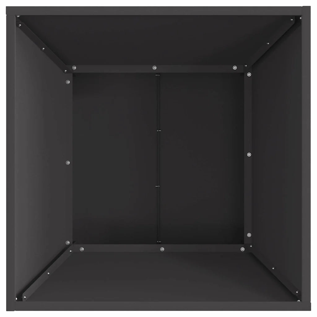 Braciere Nero 60 x 60 x 35 cm Acciaio Corten 858910