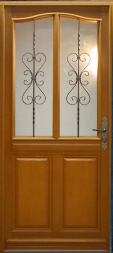 Porta d'ingresso in legno Exo modello 'Sandy' 215X90 Pannello di spinta sinistro senza maniglia