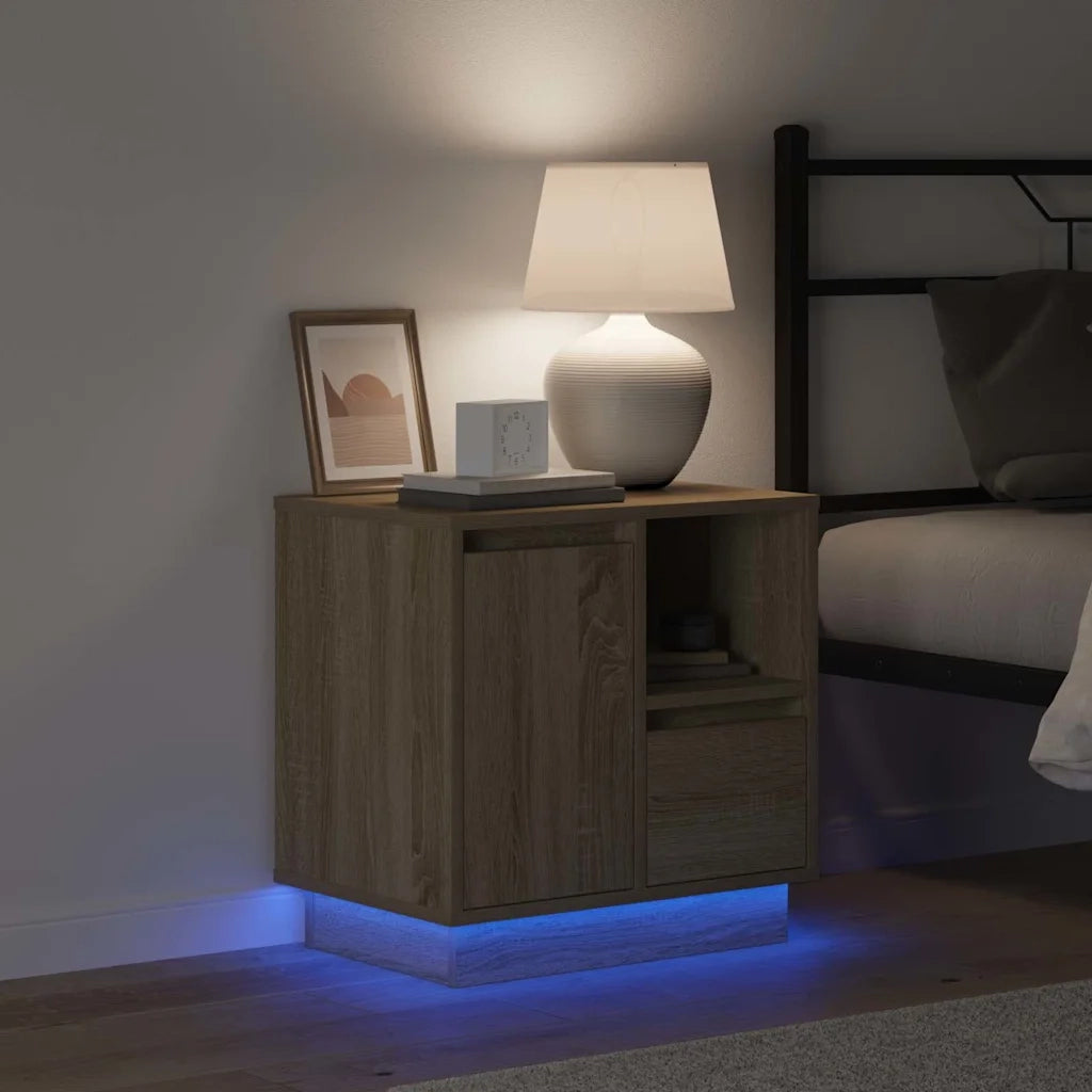 Armadio da Notte con cassetto Rovere Sonoma 50 x 34,5 x 50 cm. 869582