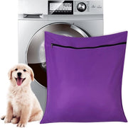 Lavatrice per animali - 60x70cm sacchetto a rete viola per cani, gatti e cavalli - prevenzione di ostruzione della lavatrice