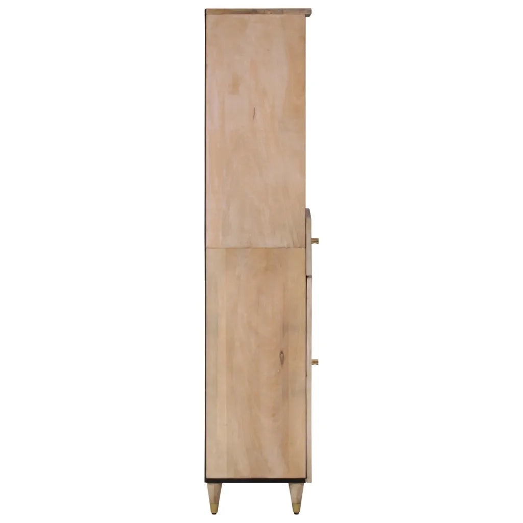 Mobile da Bagno 38x33x160 cm in Legno Massello di Mango 358270