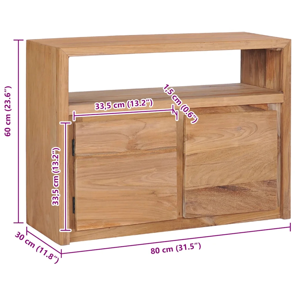 Credenza 80x30x60 cm in Legno Massello di Teak cod mxl 12004