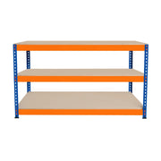 Banco da Lavoro a 3 Ripiani S-Rax - Postazione di lavoro 300kg - 150x60x90cm